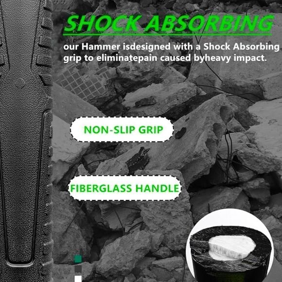 glorousamc Forged Adze Pick Weeding Mattock Pick Mattock w/Fiberglass Handle - Picture 7 of 13